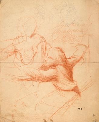 A Female and a Youth; Mother and Child Groups (on verso)