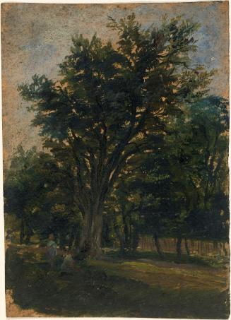 Figures against Trees