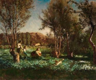 Children Playing in a Meadow