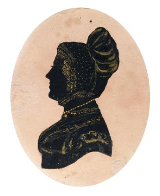 Silhouette of a Lady, a Member of the Hall Family