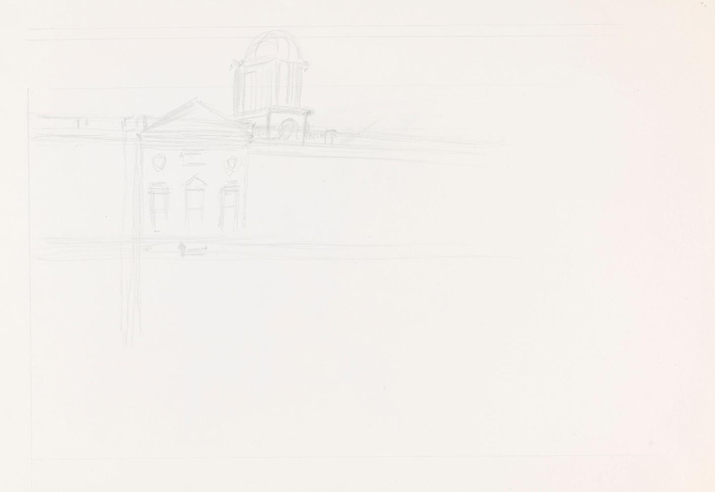 The West Facade of King's Inns; The East Entrance Screen (on verso)