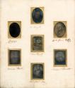 Frame containing Six Daguerreotypes of Daniel O'Connell and the Repeal Martyrs