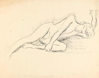 A Male Nude with Bent Leg