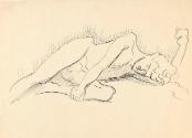A Male Nude with Bent Leg