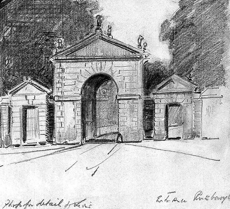 The Main Gates of Russborough House, County Wicklow