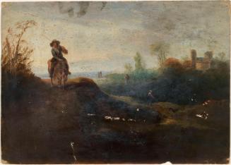 A Man on Horseback and other Figures