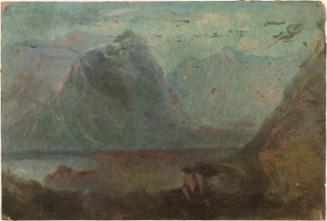 Lake below Mountains