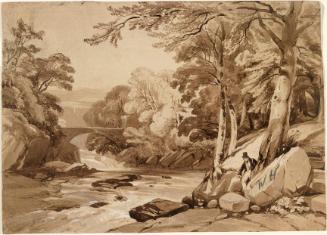 A Gentleman among Boulders on the Banks of a River