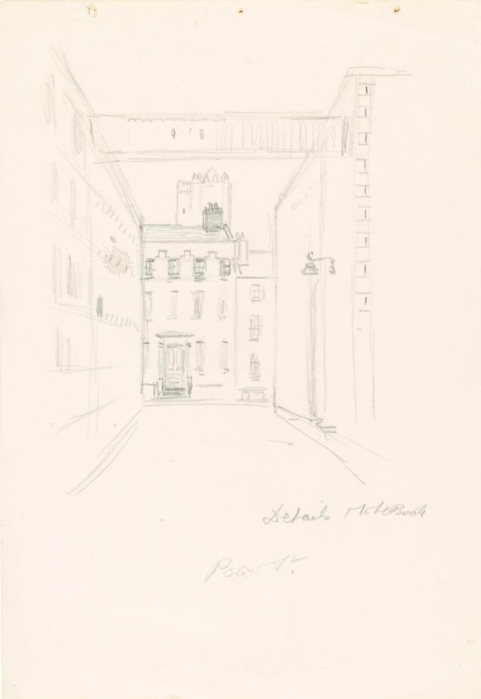 Houses on Bow Street and Saint Michan's Tower