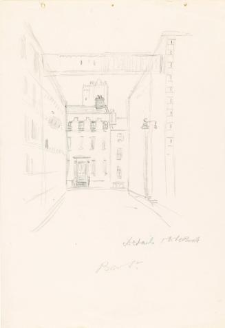 Houses on Bow Street and Saint Michan's Tower