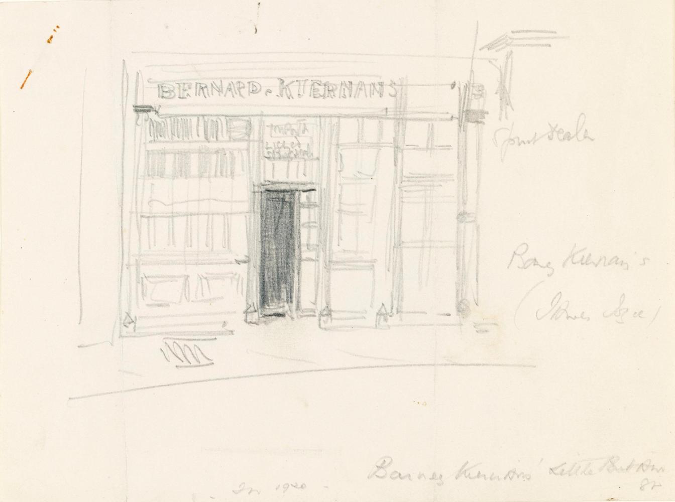 Barney Kiernan's French Polishers, Little Britain Street; No. 9 Chamber Street (on verso)