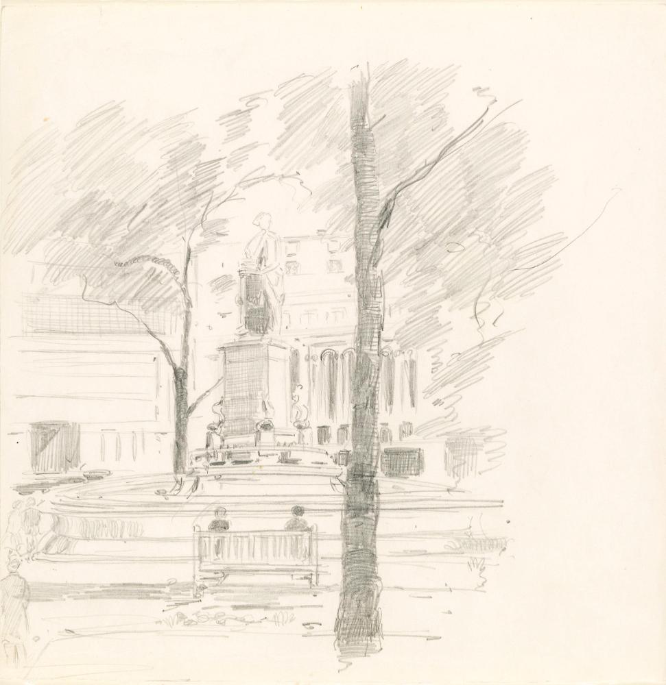 Scheemakers' Shakespeare, Leicester Square, London