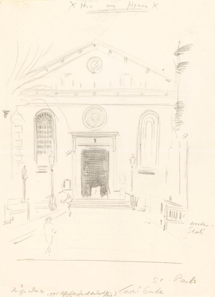 The Entrance Facade of Saint Paul's, Covent Garden, London