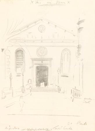 The Entrance Facade of Saint Paul's, Covent Garden, London