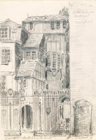 The Rear of the Elizabethan House Leading to Saint Bartholomew the Great, Smithfield, London