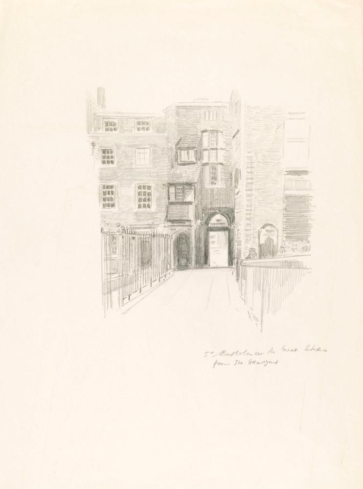 The Rear of the Elizabethan House Leading to Saint Bartholomew the Great, Smithfield, London