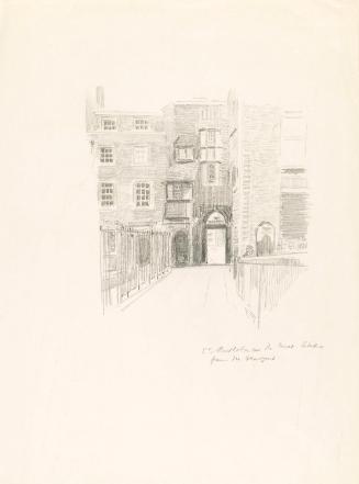 The Rear of the Elizabethan House Leading to Saint Bartholomew the Great, Smithfield, London