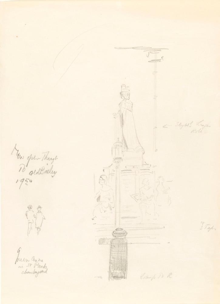 Bird's Statue of Queen Anne, Saint Paul's Churchyard, London