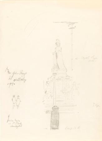 Bird's Statue of Queen Anne, Saint Paul's Churchyard, London