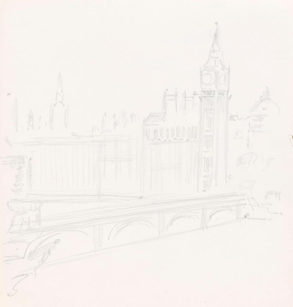 The Houses of Parliament and Westminster Bridge, London