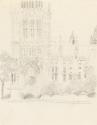 Victoria Tower Gardens and Rodin's 'Burghers of Calais', Westminster, London