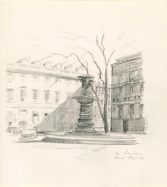 The Fountain in Gibbs' Quadrangle, Saint Bartholomew's Hospital, London