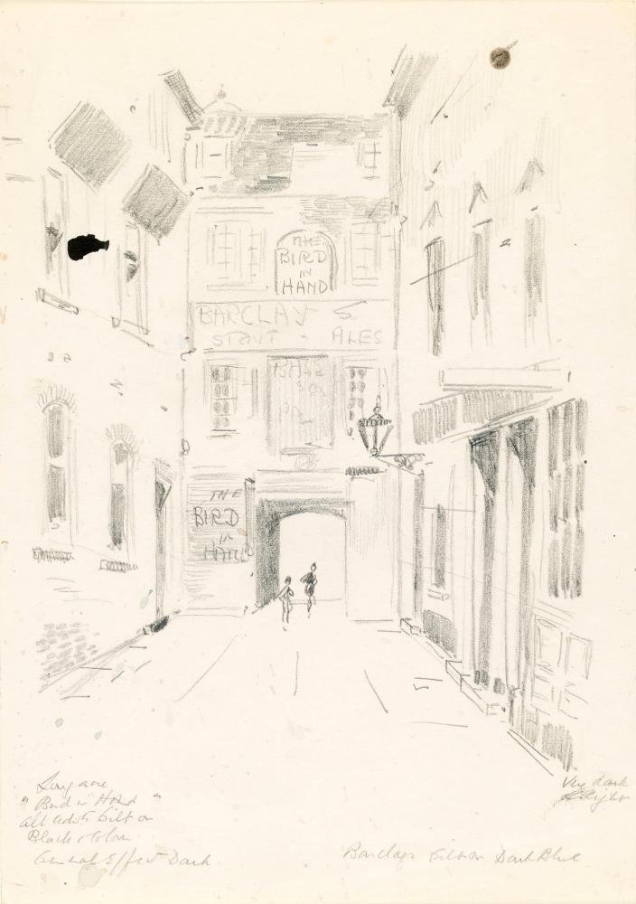 The Bird in Hand Public House off Long Acre, London