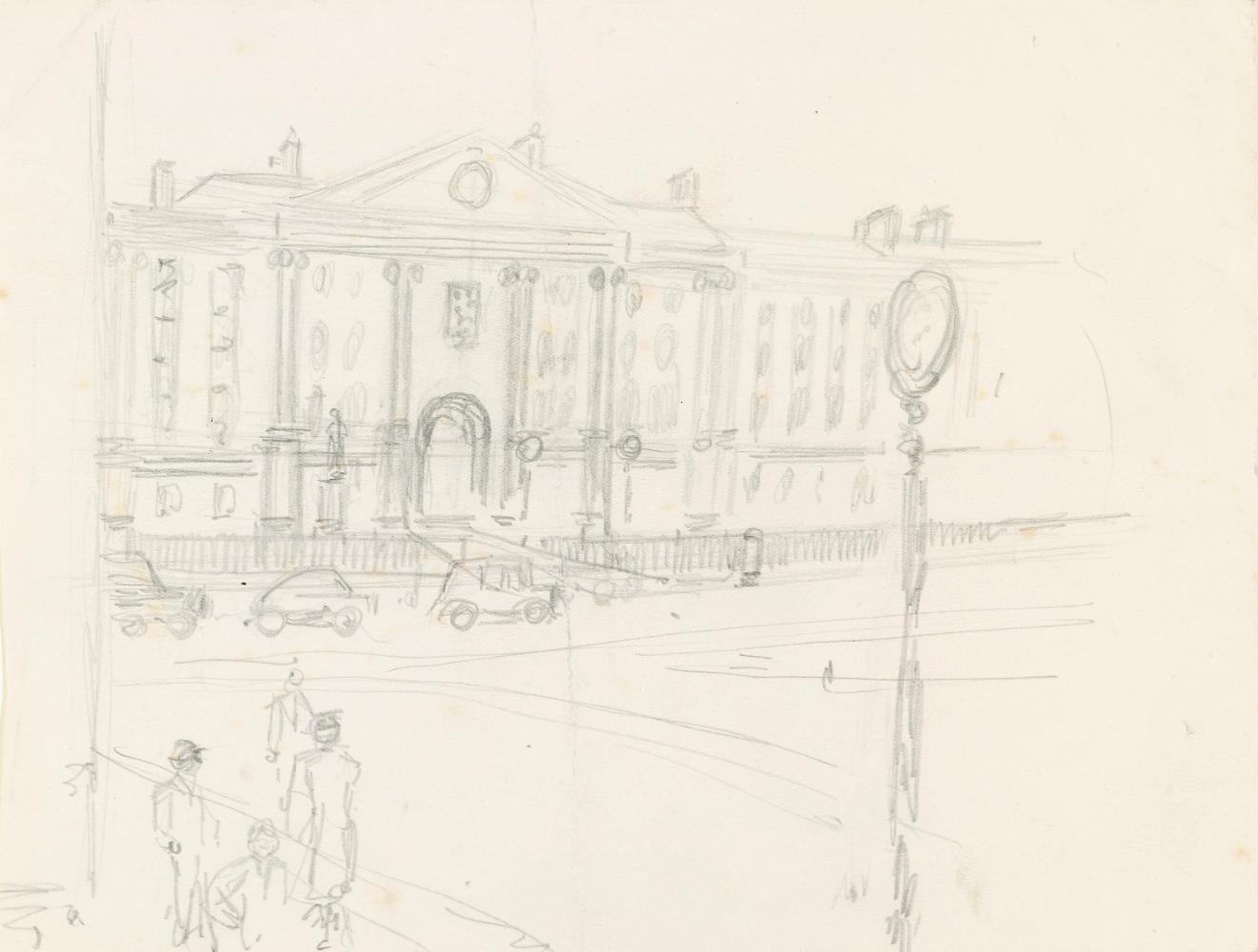 Trinity College from Bank of Ireland, College Green