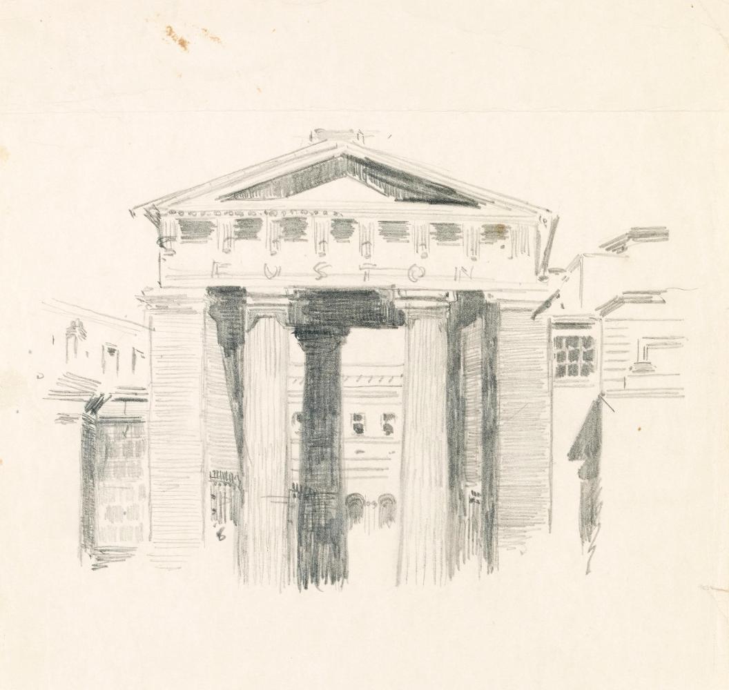Euston Station Arch, London