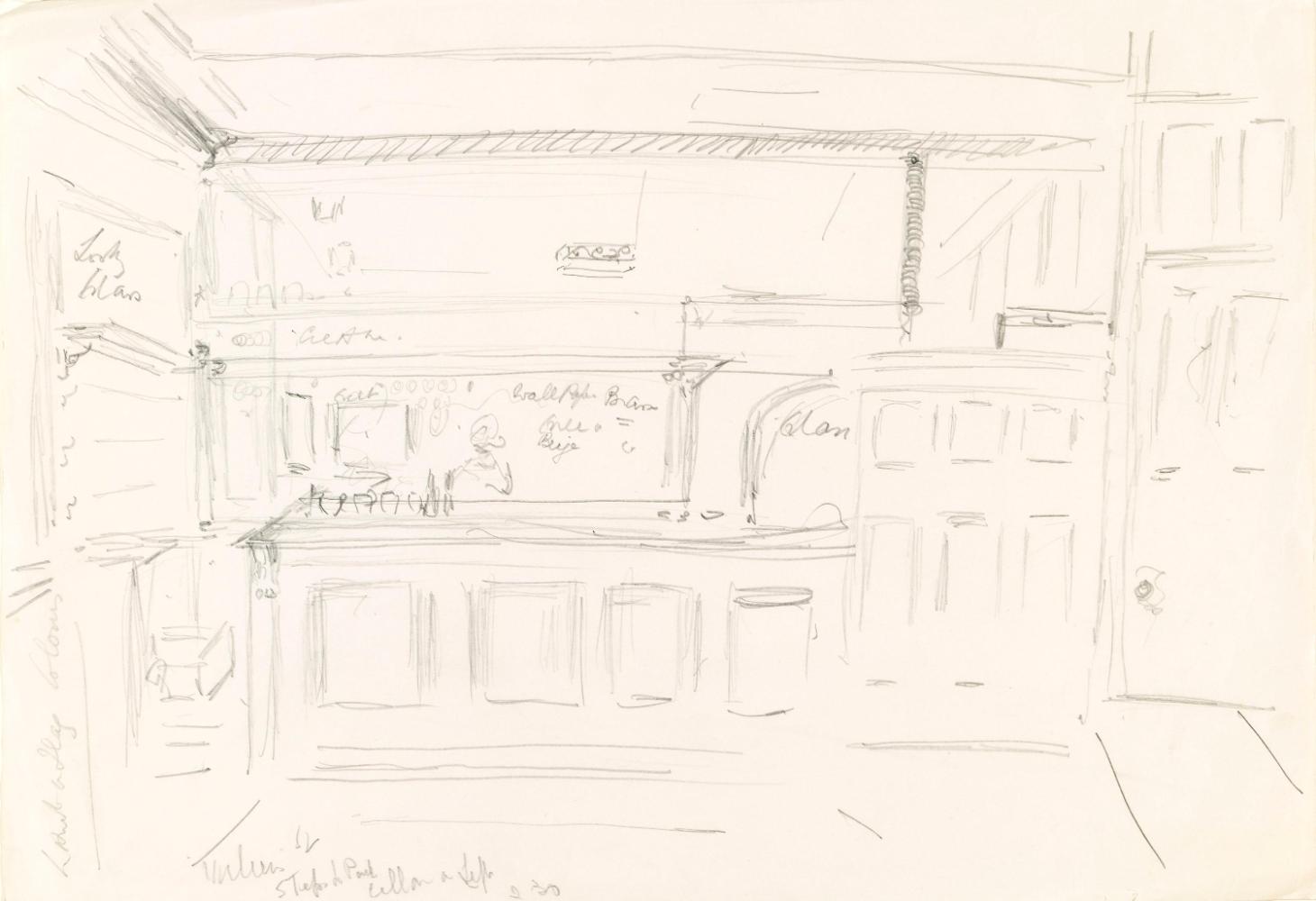 The Bar of the Lamb and Flag Public House, No. 33 Rose Street, London