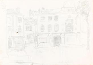 Bridford High Street, Devon; Two Palladian Windows (on verso)