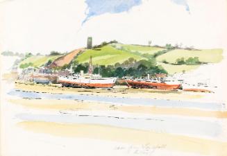 The River Torridge from Instow, Devon; A Georgian House (on verso)