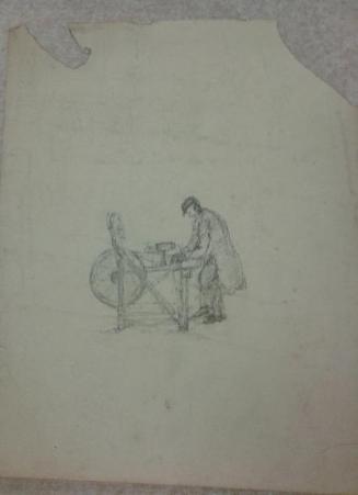 A Man at a Grinding Wheel