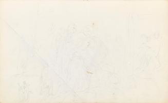 Sketch of Fainting Woman and other Figures