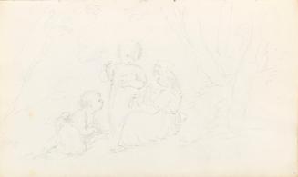 Three Chidlren Playing in a Wood