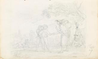 Fortune Teller (?) with Two Children