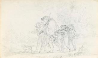 Children with a Travelling Man