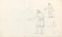 Studies of a Man Dressed in Roman Costume