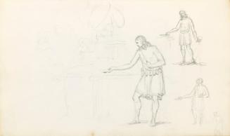 Studies of a Man Dressed in Roman Costume