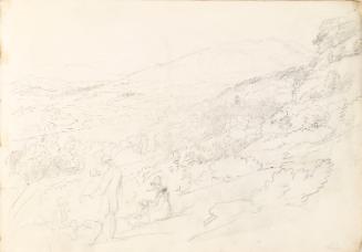 Figures Sitting on a Hillside, Cronroe Rock?