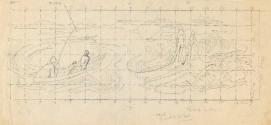 Fishing from a Currach (left) and the Seashore (right),(squared for transfer)