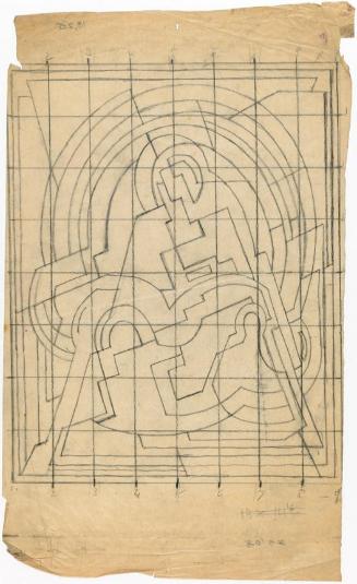 The Pietà, (for no. 7739), (squared for transfer)