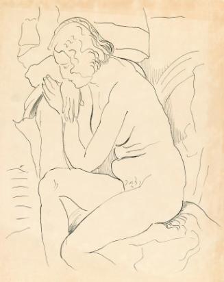 A Seated Female Nude