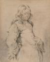 Portrait of a Young Gentleman; A Man Kissing a Woman (on verso)