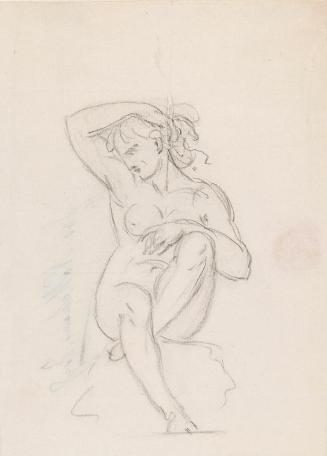 A Seated Female Nude