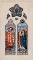 Saint Patrick Baptising Saints Eithne and Fidelma, with Saint Patrick Lighting the Paschal Fire, Sacred Heart Church, Donnybrook, County Dublin