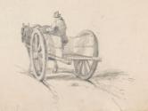 A Man Driving a Horse and Cart