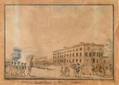 A Military Parade on Leinster Lawn, Dublin