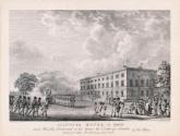 Leinster House Lawn, Dublin with a Military Parade