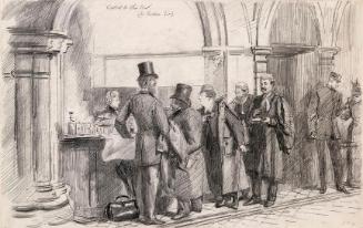 Charles Stewart Parnell, Joseph Gillis Biggar, William Redmond, an Unidentified Barrister, and Timothy Charles Harrington [...]